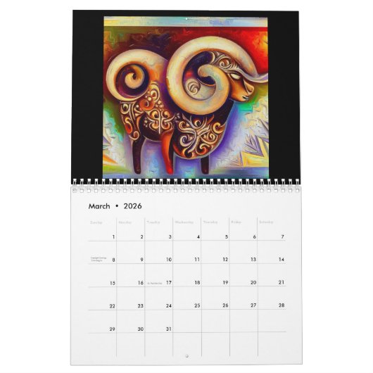 Aries Kalender (Mär 2026)
