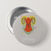 Aries-Knopfabzeichen Button (Vorne & Hinten)