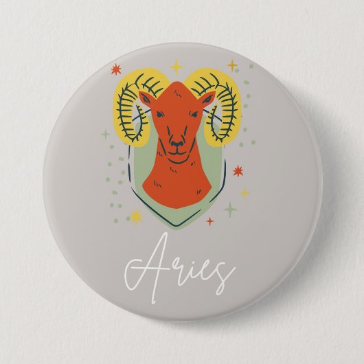 Aries-Knopfabzeichen Button (Vorderseite)