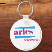 Aries Lila Schlüsselanhänger (Vorderseite)