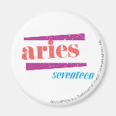 Aries Lt Pink Magnet (Vorne)