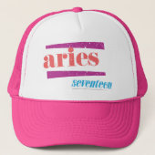 Aries Lt Pink Truckerkappe (Vorderseite)