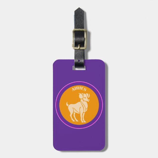 Aries Luggage Tag Gepäckanhänger (Vorderseite vertikal)