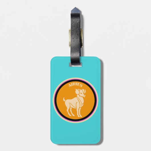 Aries Luggage Tag Gepäckanhänger (Rückseite vertikal)