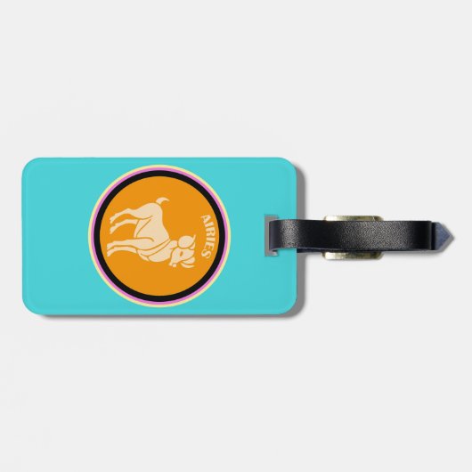 Aries Luggage Tag Gepäckanhänger (Rückseite horizontal)