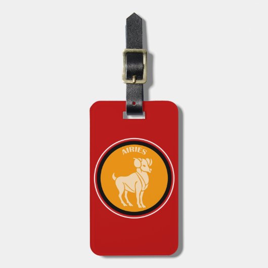 Aries Luggage Tag Gepäckanhänger (Vorderseite vertikal)