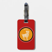 Aries Luggage Tag Gepäckanhänger (Rückseite vertikal)