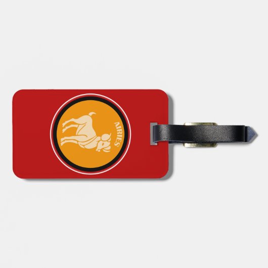 Aries Luggage Tag Gepäckanhänger (Rückseite horizontal)