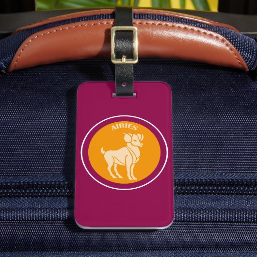 Aries Luggage Tag Gepäckanhänger (Vorderseite Insitu 2)