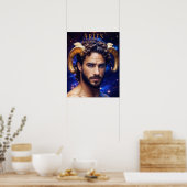 Aries Male Astrologisches Poster (Küche)