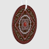 Aries Mandala Acrylic Ornament (Vorderseite)