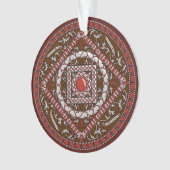 Aries Mandala Acrylic Ornament (Vorderseite)