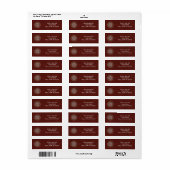 Aries Mandala Address Label (Vorne)