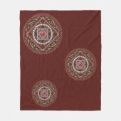 Aries Mandala Fleece Blanket (Vorderseite)
