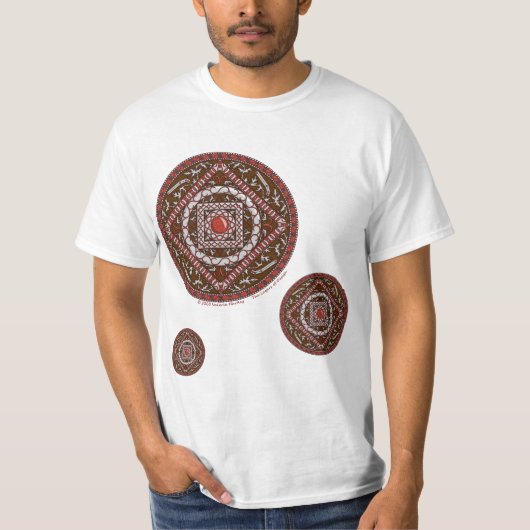 Aries Mandala Men's Light Shirt (Vorderseite)