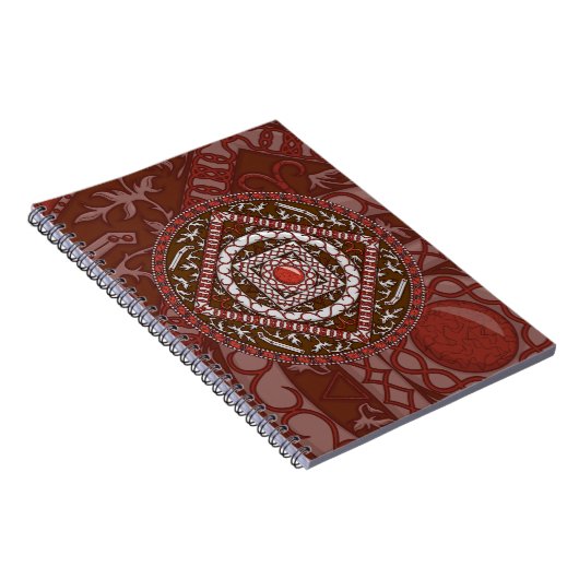 Aries Mandala Notebook Notizblock (Rechte Seite)