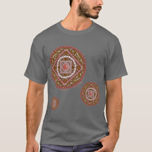 Aries-Mandala-Shirt für Männer in Dunkel T-Shirt