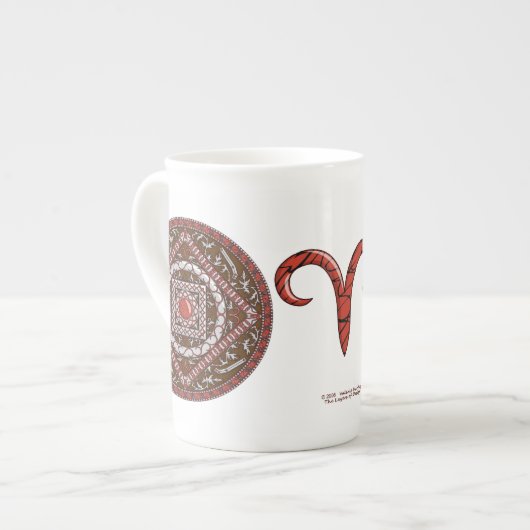 Aries Mandala Specialty Tasse (Vorderseite Links)