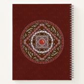 Aries Mandala Spiral Notebook Notizbuch (Rückseite)