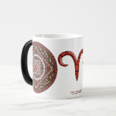 Aries Mandala Tasse (Vorderseite Links)