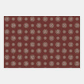 Aries Mandala Wrapping Paper Set Geschenkpapier Set (Vorderseite 3)