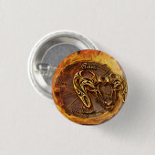Aries März 21. bis 20. April Horoskop Button (Vorne & Hinten)