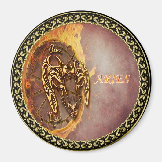 Aries März 21. bis 20. April Horoskop Magnet (Vorne)