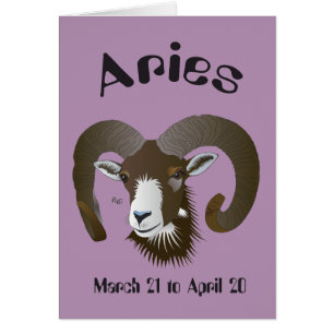 Aries März 21 bis 20. April Karte