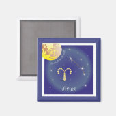 Äries März 21 bis 20. April Magnet (Vorderseite/Rückseite)