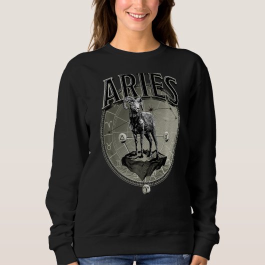 Aries Men Zodiac Sign Aries Sweatshirt (Vorderseite)