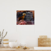 Aries-Merkmale Poster (Küche)