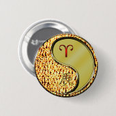 Aries & Metal Dragon Button (Vorne & Hinten)