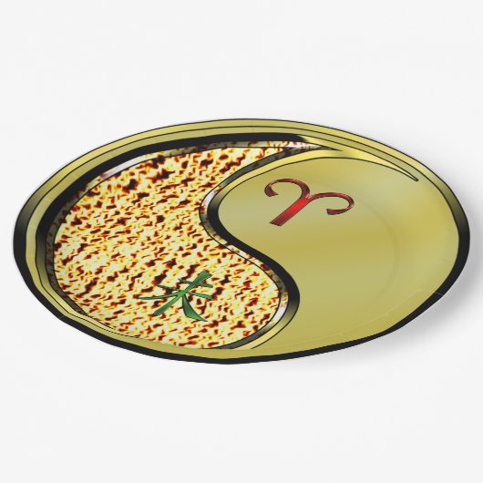 Aries & Metal Goat Pappteller (Schrägansicht)