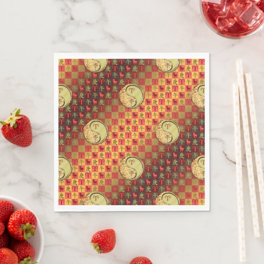 Aries & Metal Horse Serviette (Beispiel)