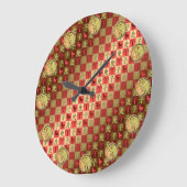 Aries & Metal Rat Große Wanduhr (Winkel)