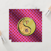 Äries & Metal-Runder Karte (Vorderseite/Rückseite Beispiel)