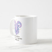 Aries Mug – Powered by Caffeine and Impulse Decisi Kaffeetasse (Vorderseite Links)