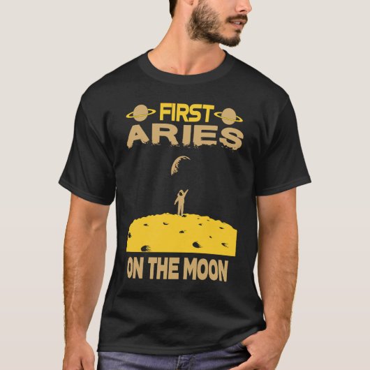 Aries On The Moon T-Shirt (Vorderseite)