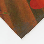 Aries Orange Women: Gothic Ram Antique Art Collage Fleecedecke (Ecke)