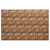 Aries Orange Women: Gothic Ram Antique Art Collage Stoff (Fat Quarter (45,7 x 55,9 cm))