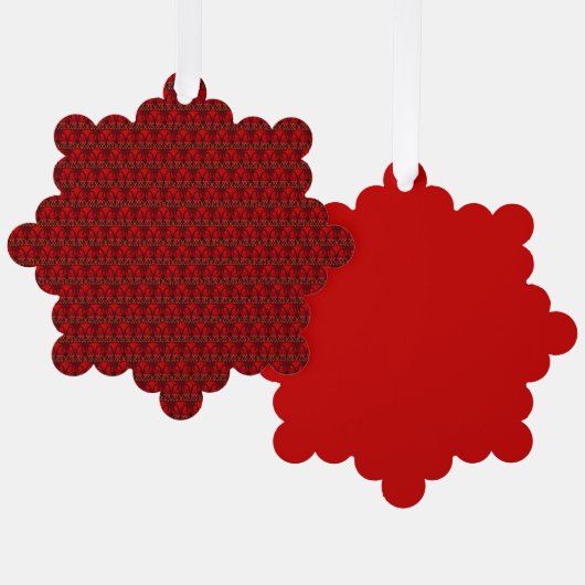 Aries Ornament Karte (Vorderseite/Rückseite)