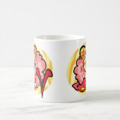 Aries Painting im Stil der 70er Jahre mit Symbol Kaffeetasse (Mittel)