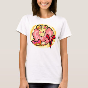 Aries Painting im Stil der 70er Jahre mit Symbol T-Shirt