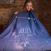 Aries | Personalisierte Sternbilder Fleecedecke