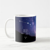 Aries | Personalisierte Sternbilder Kaffeetasse (Links)