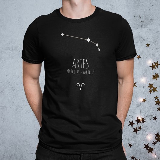 Aries | Personalisierter T - Shirt der Sternbilder