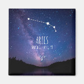 Aries | Personalisiertes Sternbild Magnet (Vorne)