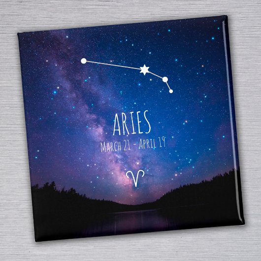Aries | Personalisiertes Sternbild Magnet