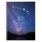 Aries | Personalisiertes Zodiac Constellation Note Notizblock (Vorderseite)