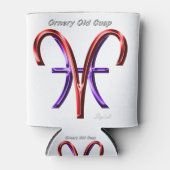 Aries Pisces Ornery Cusp Astrologie Zodiac-Zeichen Dosenkühler (Vorderseite)